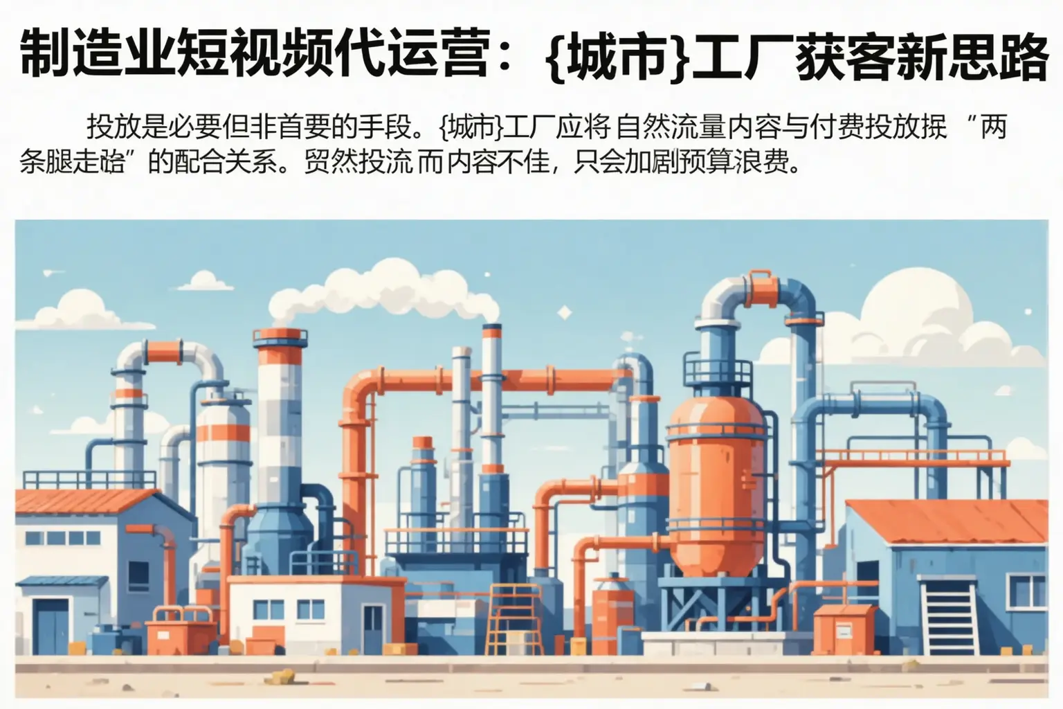 制造业短视频代运营:晋宁工厂获客新思路